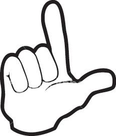 A hand making the universal 