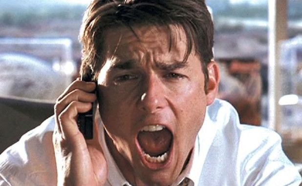 Jerry Maguire character yelling 